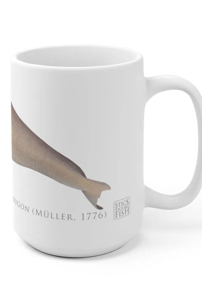 Dugong (Sea Cow) Mug-Stick Figure Fish Illustration