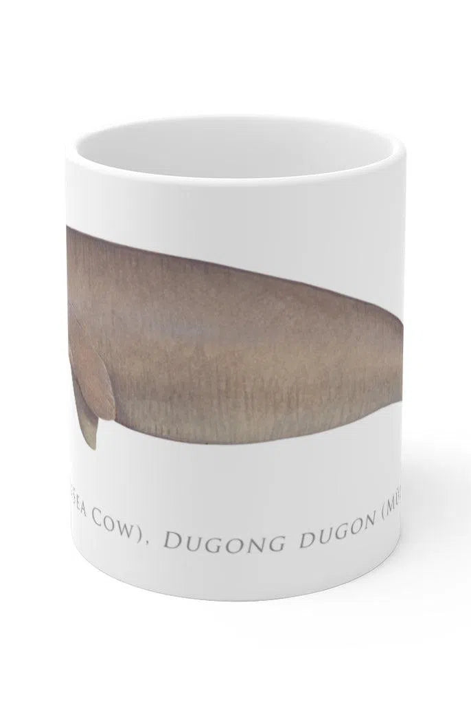 Dugong (Sea Cow) Mug-Stick Figure Fish Illustration