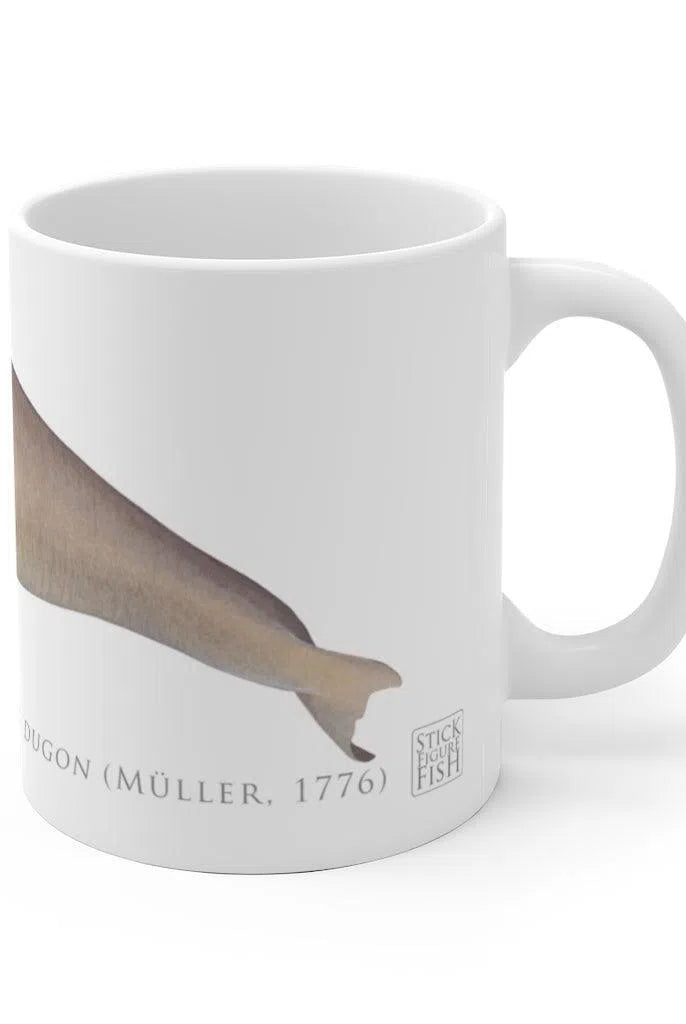 Dugong (Sea Cow) Mug-Stick Figure Fish Illustration