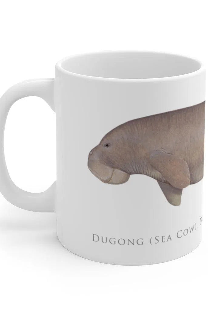 Dugong (Sea Cow) Mug-Stick Figure Fish Illustration