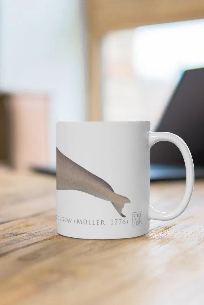 Dugong (Sea Cow) Mug-Stick Figure Fish Illustration