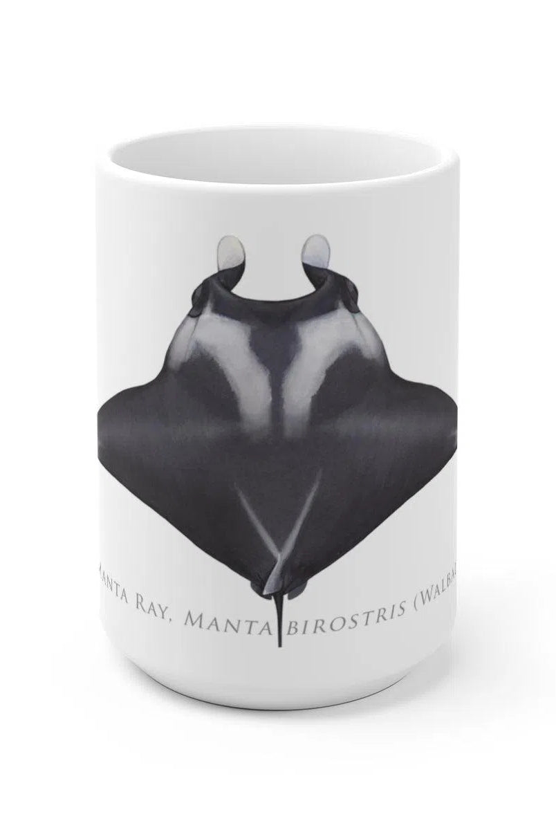 Giant Manta Ray Mug-Stick Figure Fish Illustration