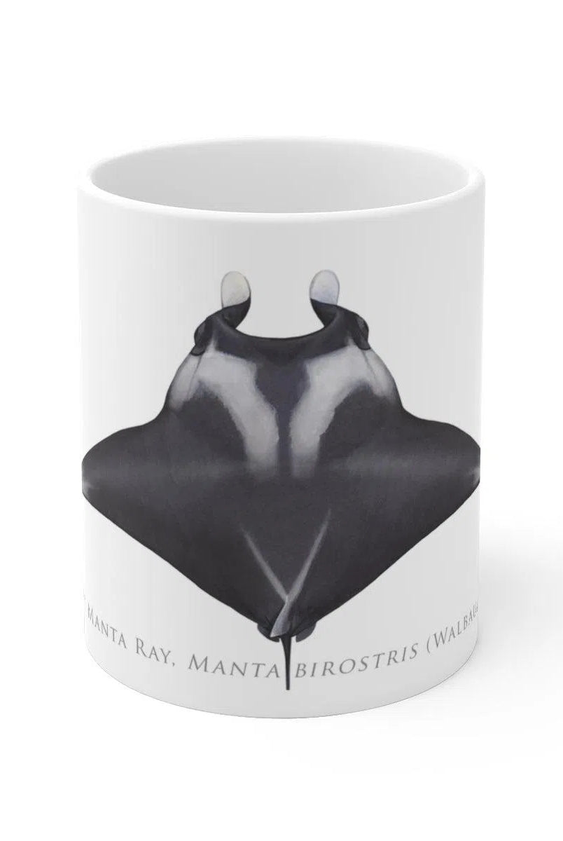 Giant Manta Ray Mug-Stick Figure Fish Illustration