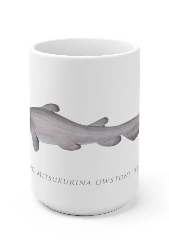 Goblin Shark Mug-Stick Figure Fish Illustration