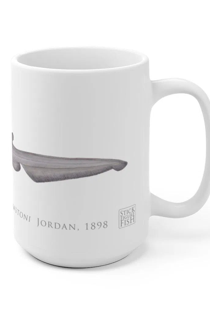 Goblin Shark Mug-Stick Figure Fish Illustration