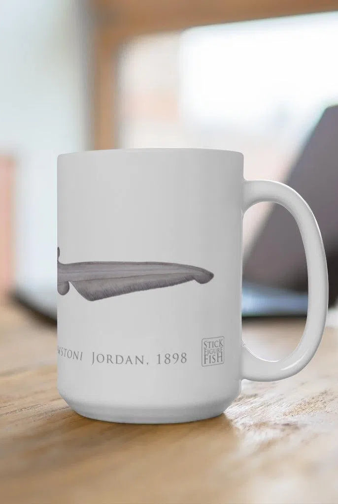 Goblin Shark Mug-Stick Figure Fish Illustration