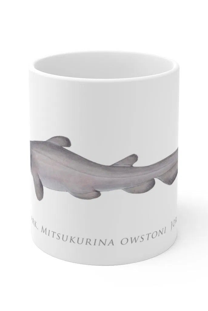 Goblin Shark Mug-Stick Figure Fish Illustration