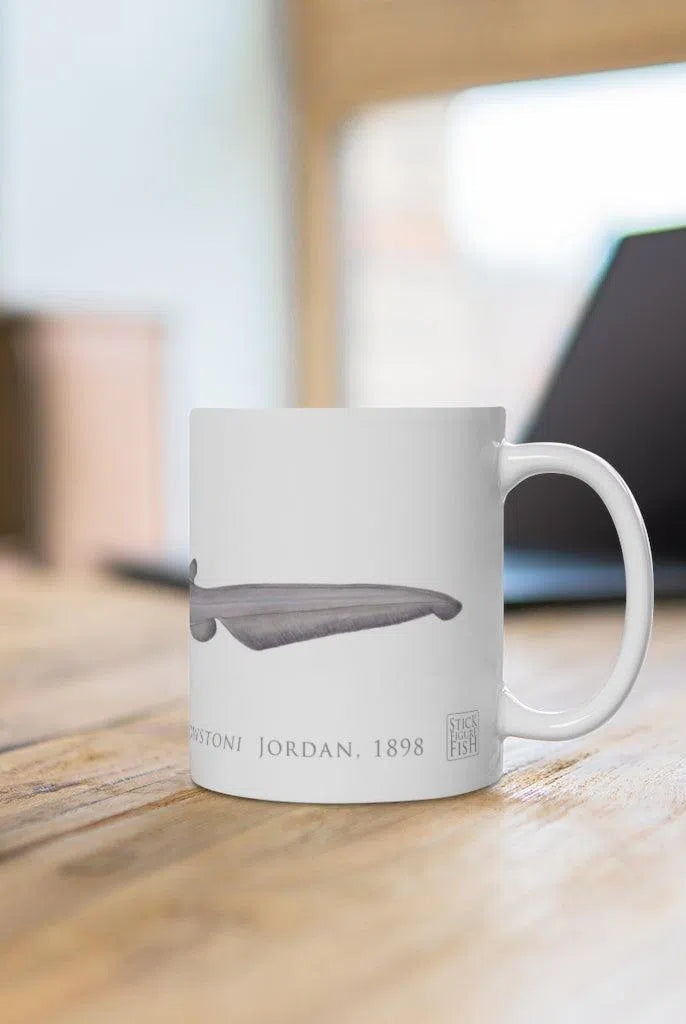 Goblin Shark Mug-Stick Figure Fish Illustration