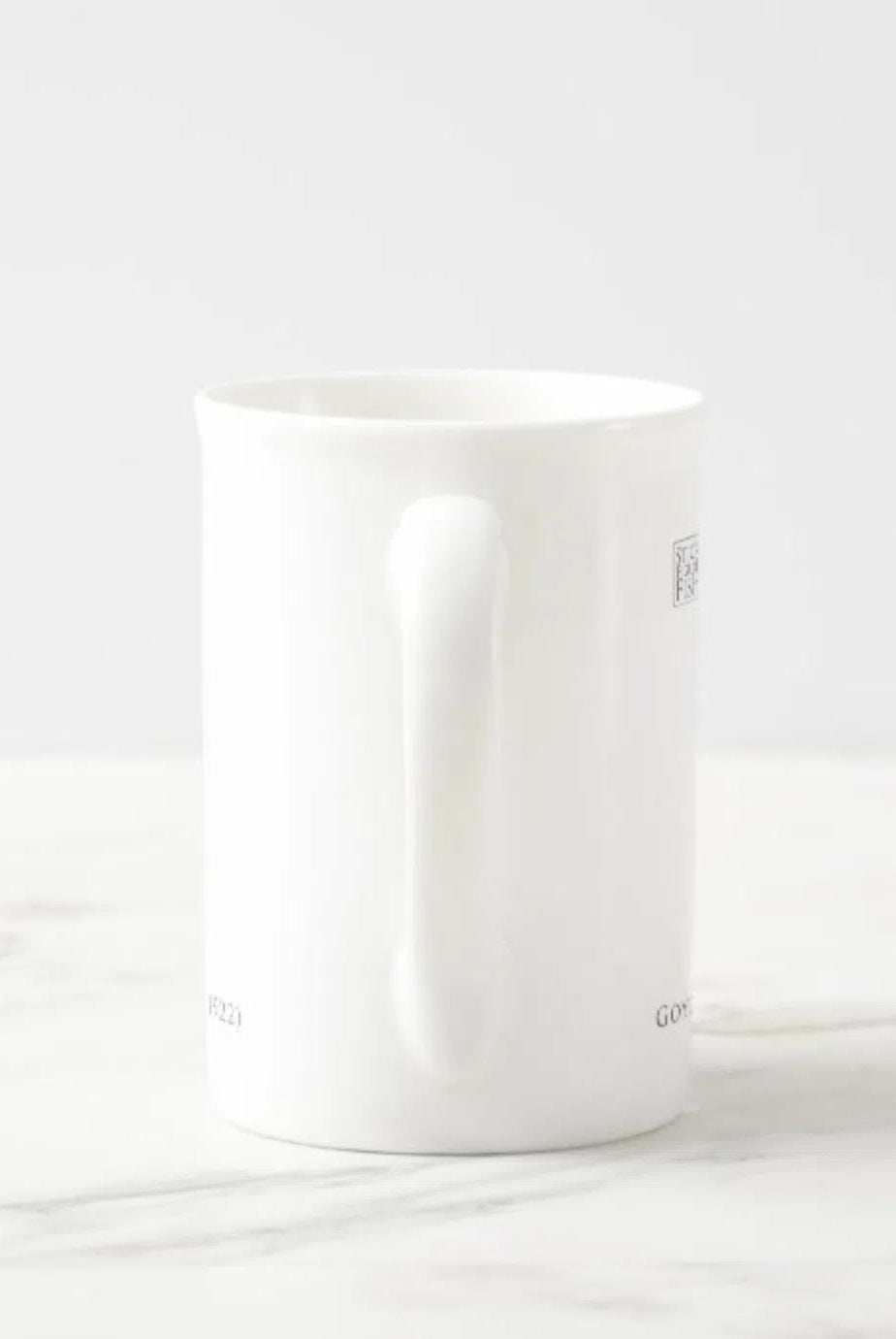 Goyder River Rainbowfish - Fine Bone China Mug-Stick Figure Fish Illustration