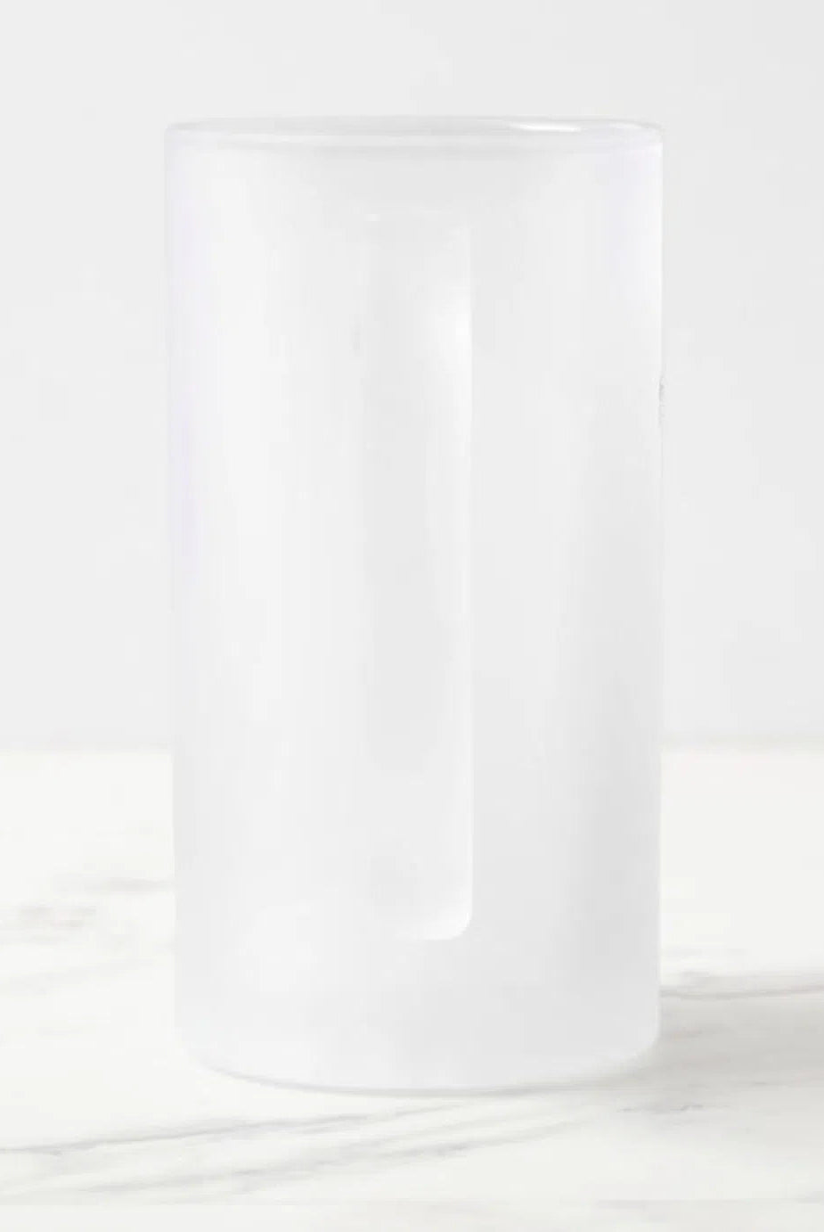 Green Sea Turtle - Frosted Glass Stein-Stick Figure Fish Illustration