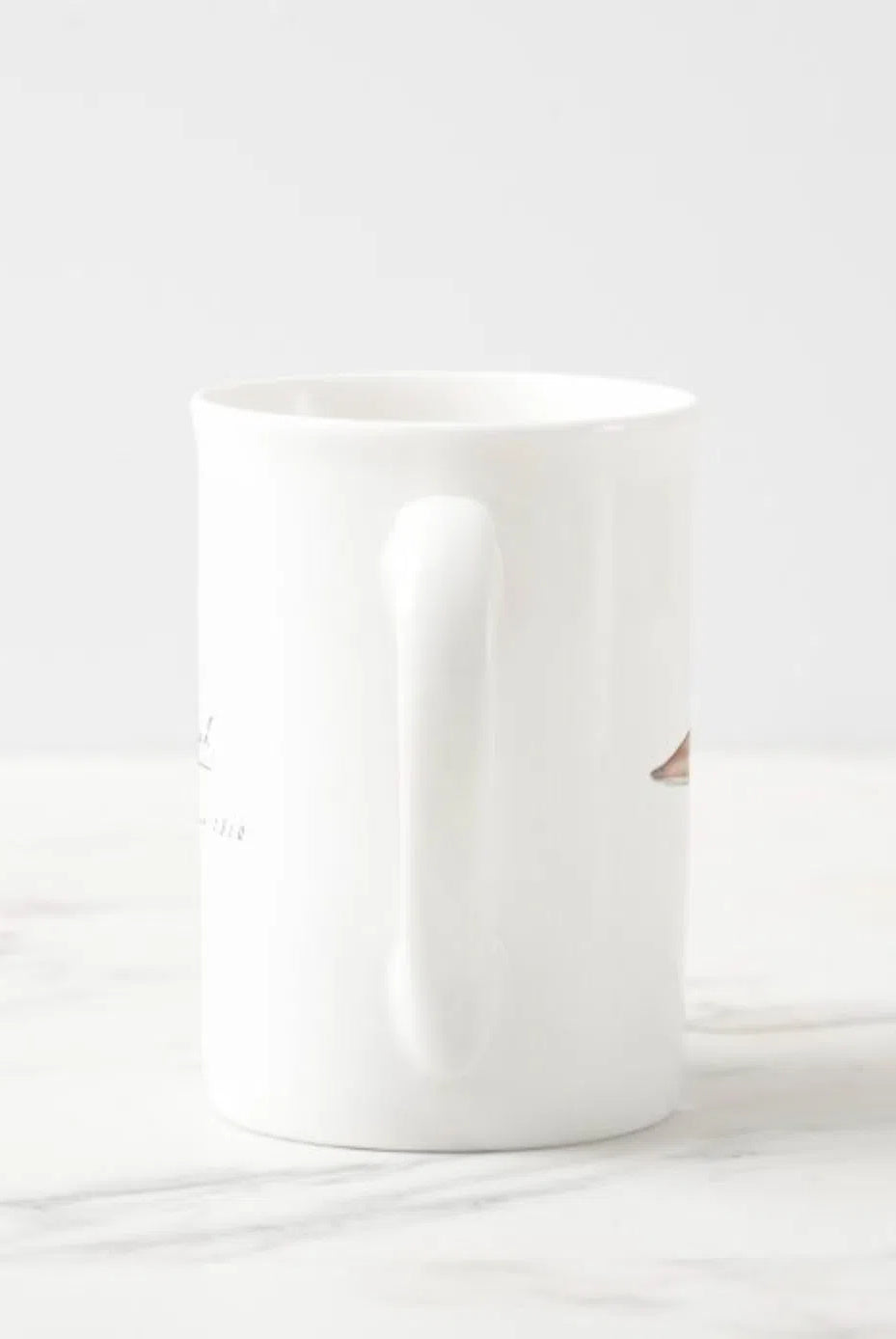 Greynurse Shark - Fine Bone China Mug-Stick Figure Fish Illustration