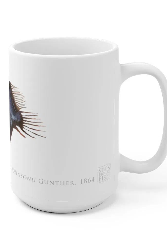 Humpback Blackdevil Mug-Stick Figure Fish Illustration