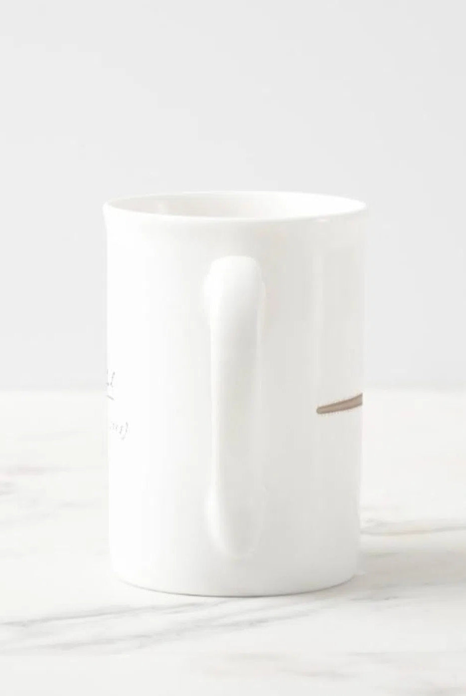 Largetooth Sawfish - Fine Bone China Mug-Stick Figure Fish Illustration