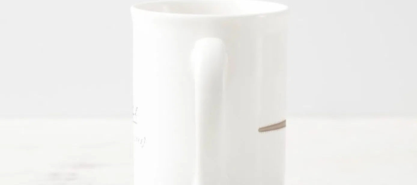 Largetooth Sawfish - Fine Bone China Mug-Stick Figure Fish Illustration