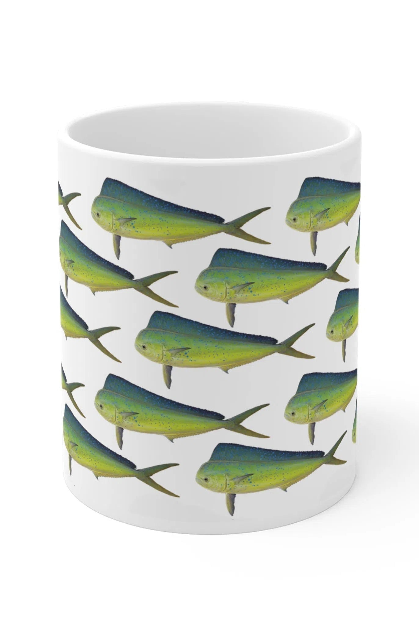 Mahi Mahi - Tessellation Series - Mug-Stick Figure Fish Illustration