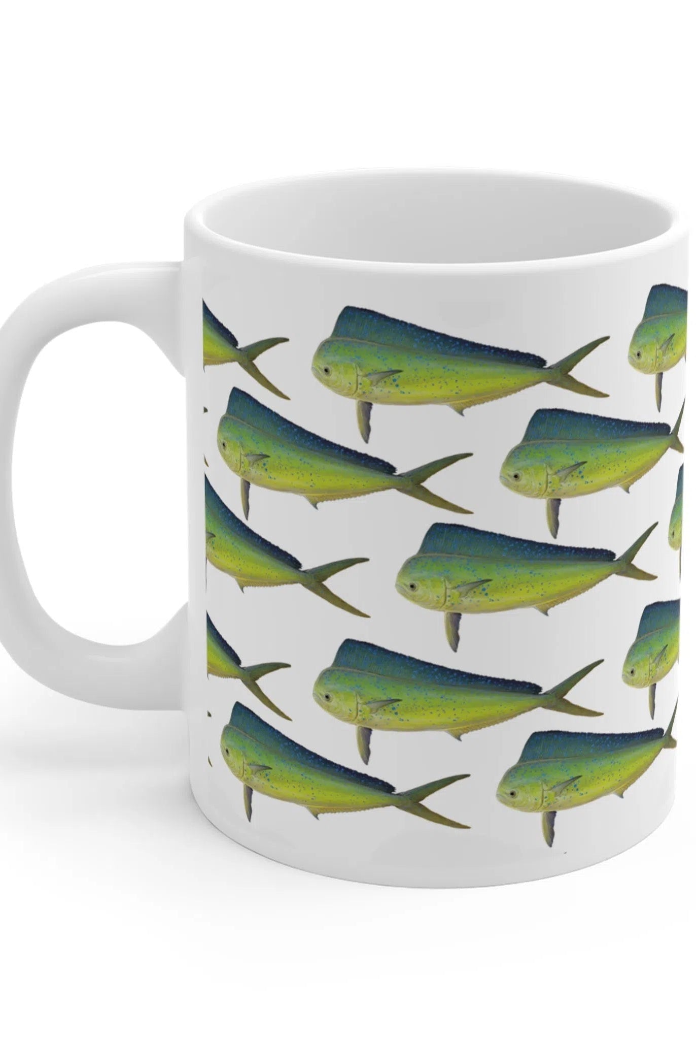 Mahi Mahi - Tessellation Series - Mug-Stick Figure Fish Illustration