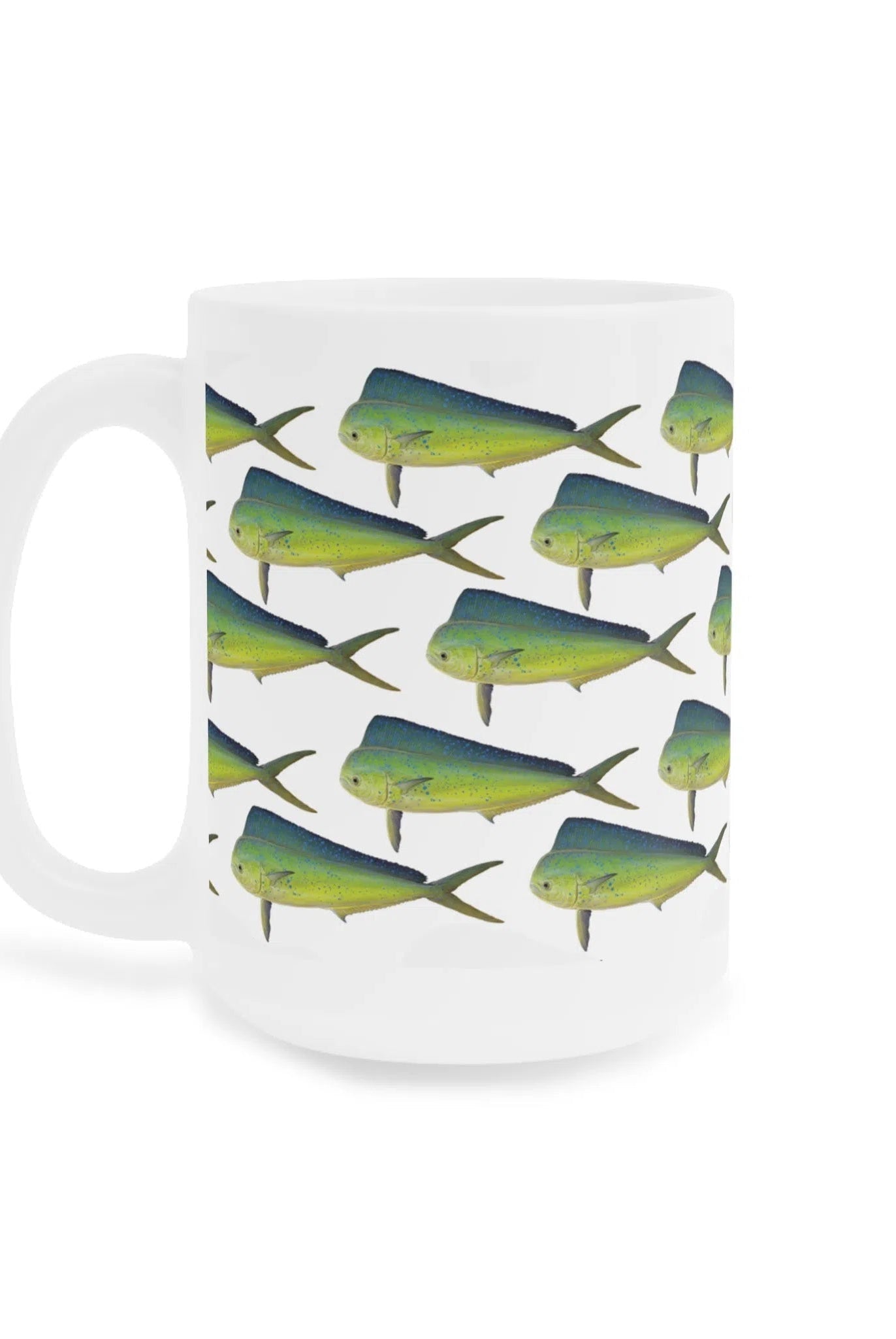 Mahi Mahi - Tessellation Series - Mug-Stick Figure Fish Illustration