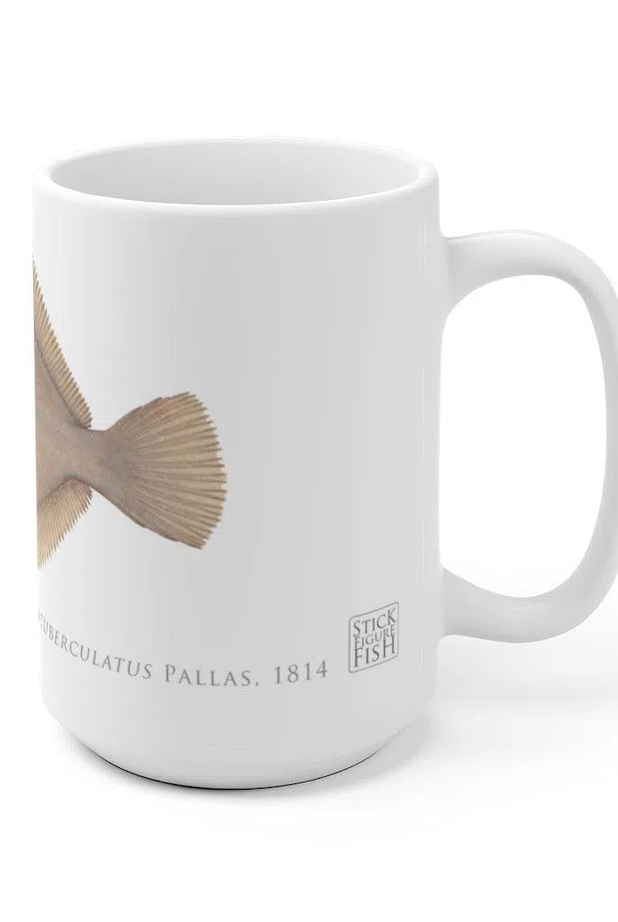 Alaska Plaice Mug-Stick Figure Fish Illustration