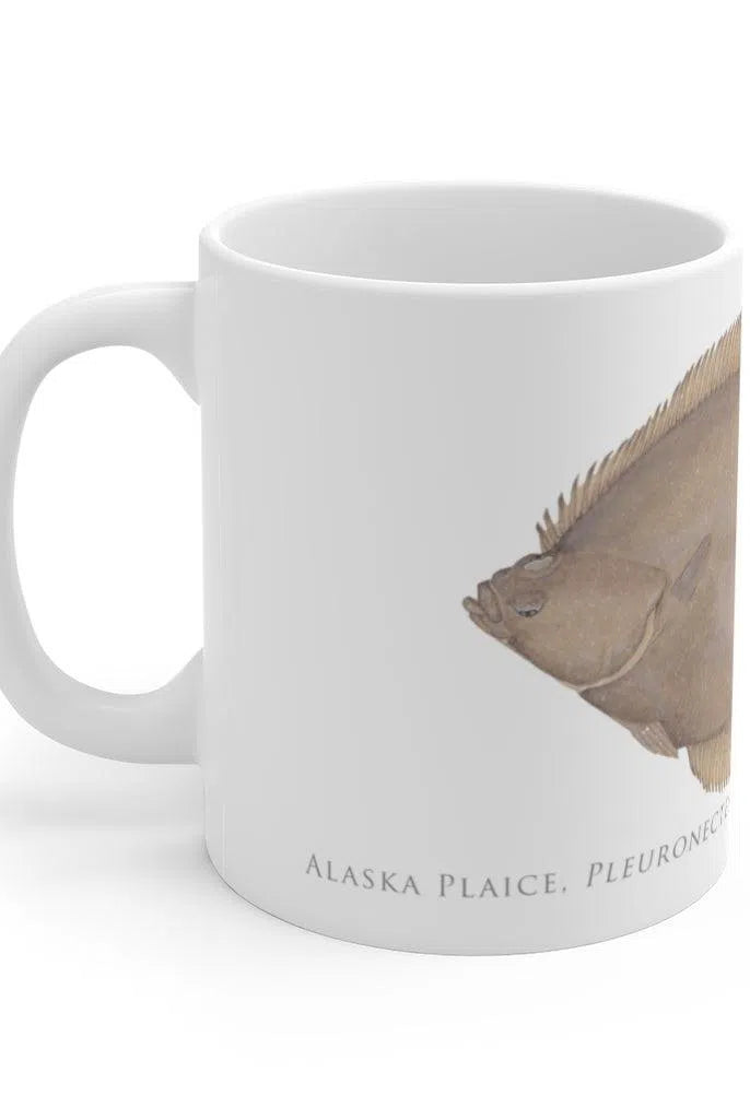 Alaska Plaice Mug-Stick Figure Fish Illustration