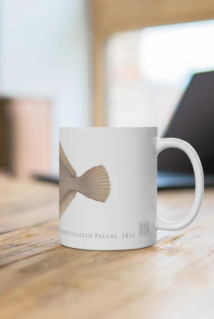 Alaska Plaice Mug-Stick Figure Fish Illustration