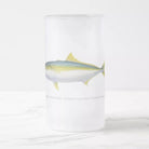 Yellowtail Kingfish - Glass Stein-Stick Figure Fish Illustration