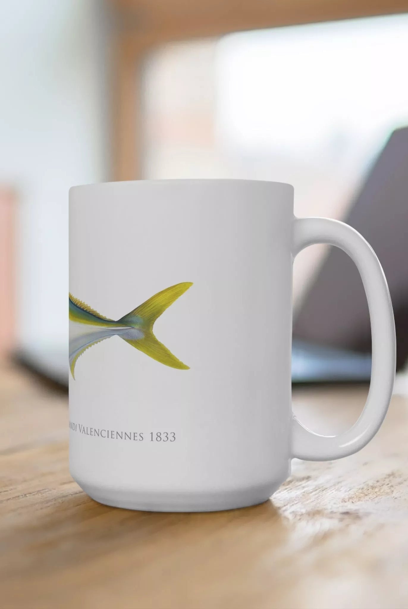 Yellowtail Kingfish - Mug-Stick Figure Fish Illustration