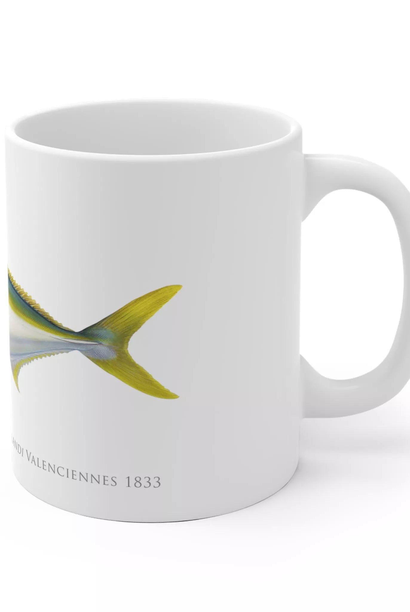 Yellowtail Kingfish - Mug-Stick Figure Fish Illustration