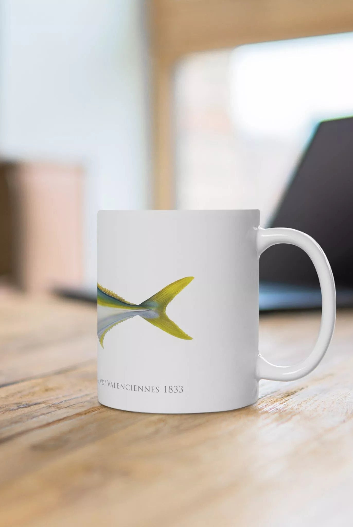 Yellowtail Kingfish - Mug-Stick Figure Fish Illustration