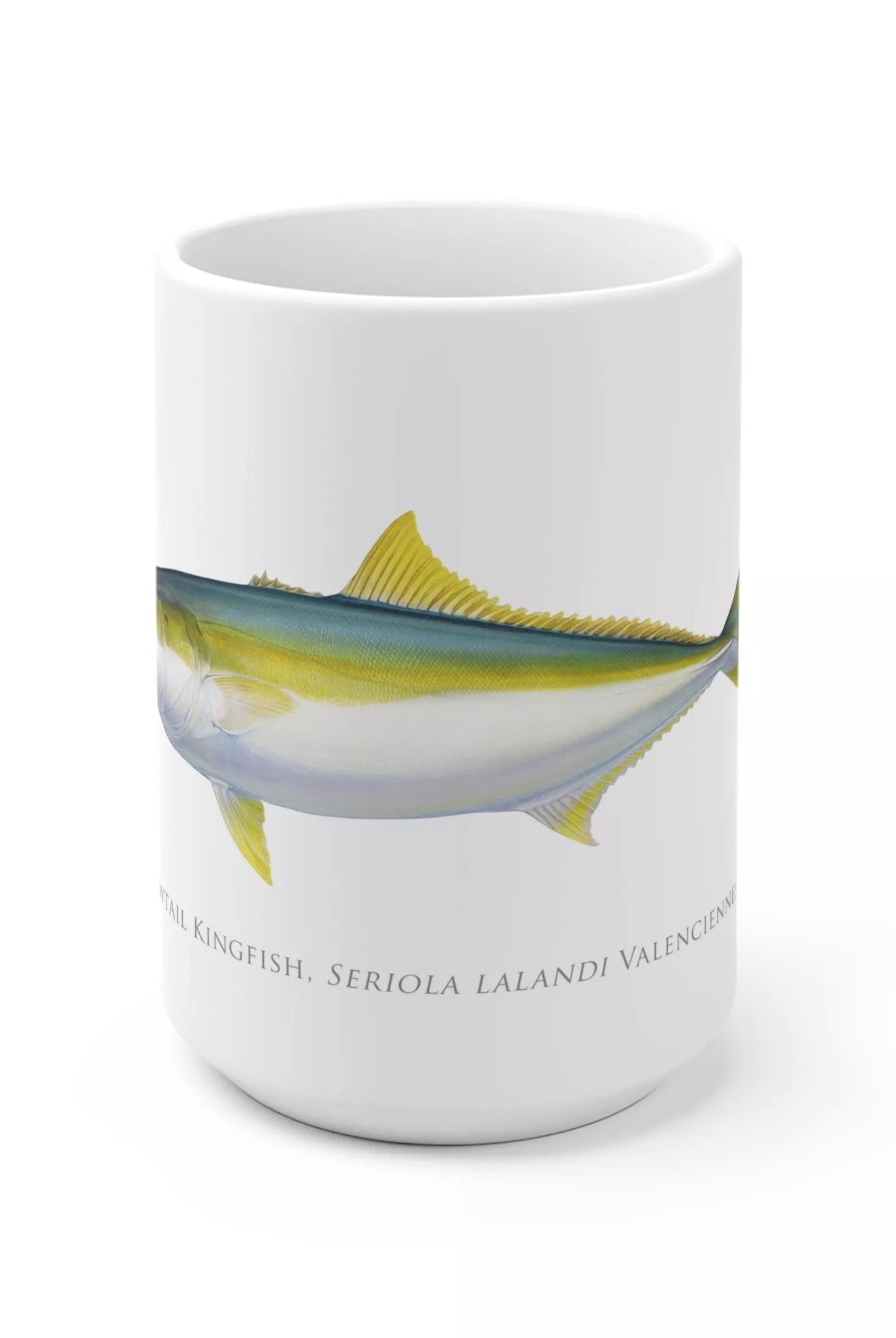 Yellowtail Kingfish - Mug-Stick Figure Fish Illustration