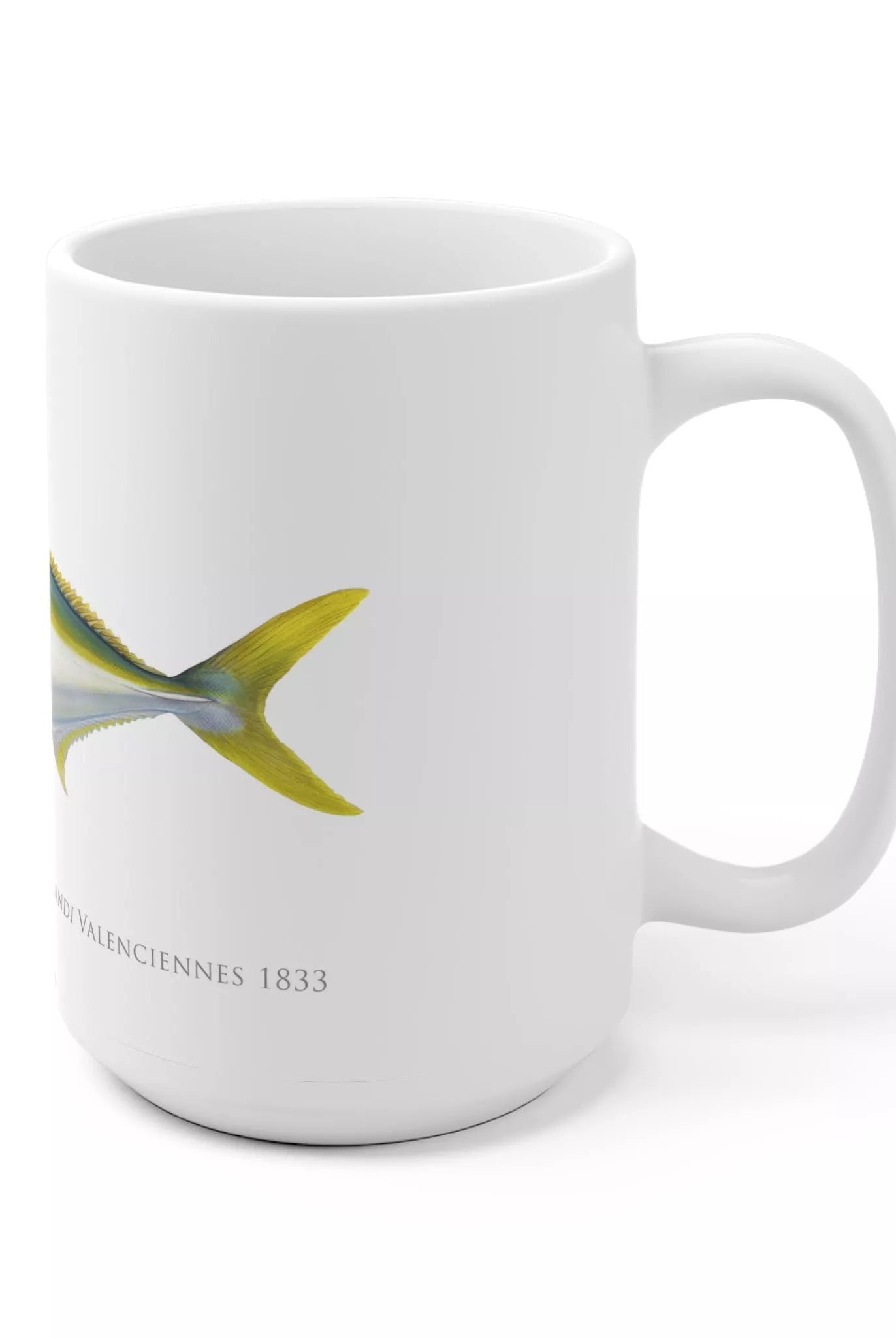 Yellowtail Kingfish - Mug-Stick Figure Fish Illustration