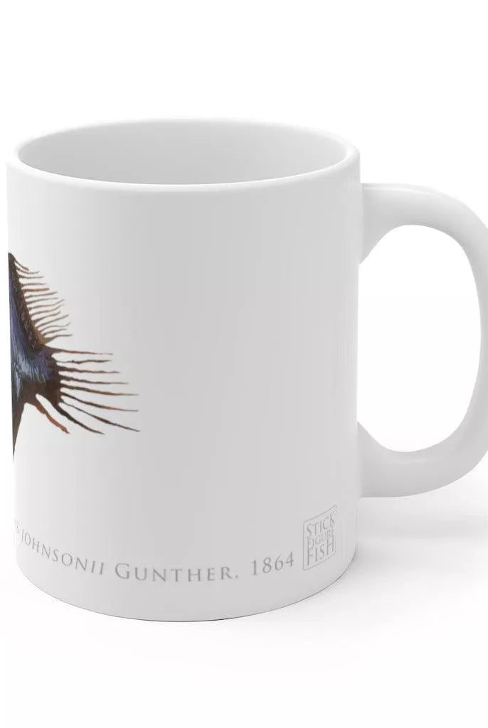 Humpback Blackdevil Mug-Stick Figure Fish Illustration