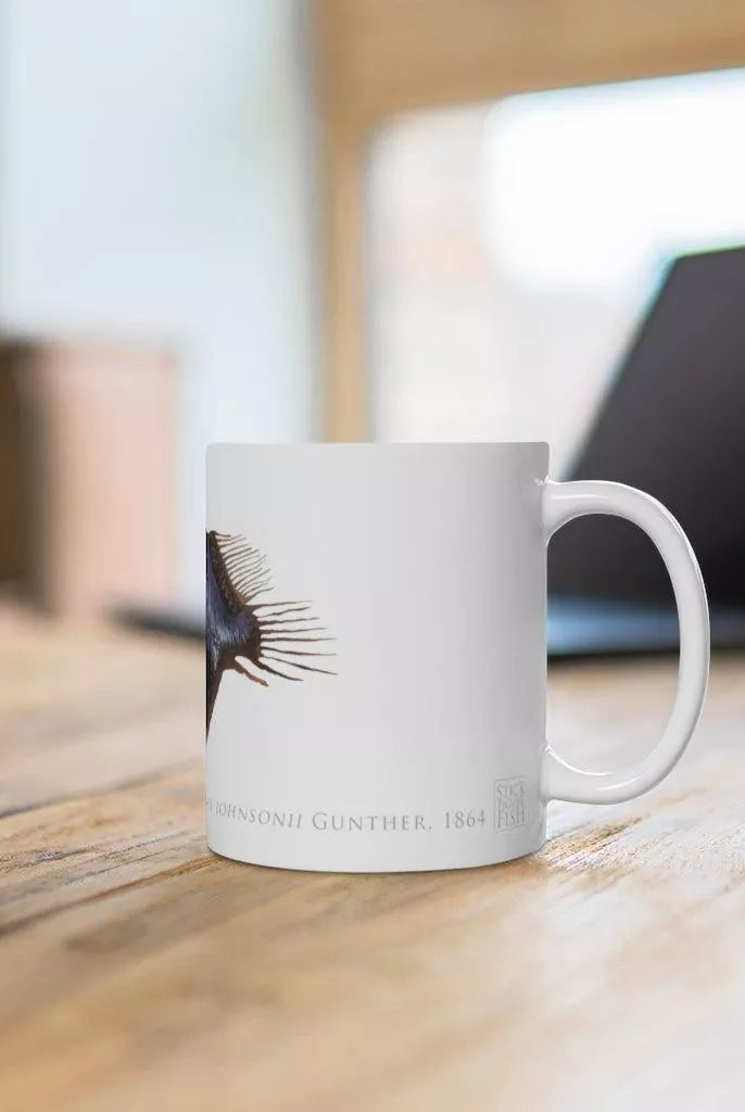 Humpback Blackdevil Mug-Stick Figure Fish Illustration