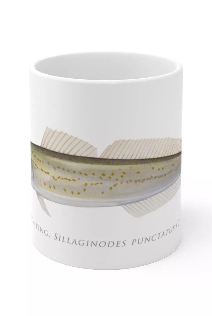 King George Whiting Mug-Stick Figure Fish Illustration