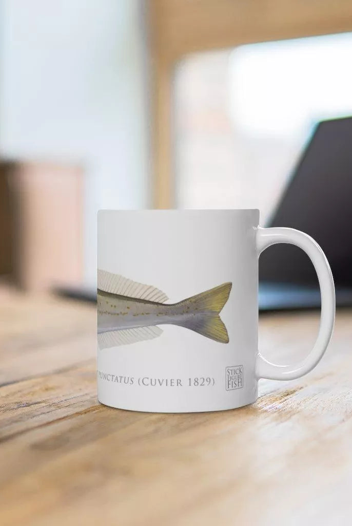 King George Whiting Mug-Stick Figure Fish Illustration