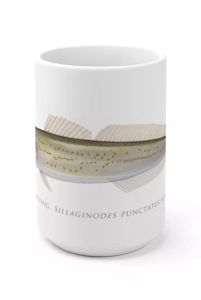 King George Whiting Mug-Stick Figure Fish Illustration