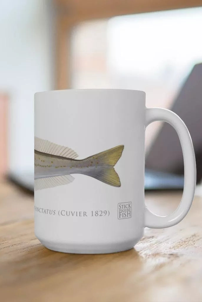 King George Whiting Mug-Stick Figure Fish Illustration