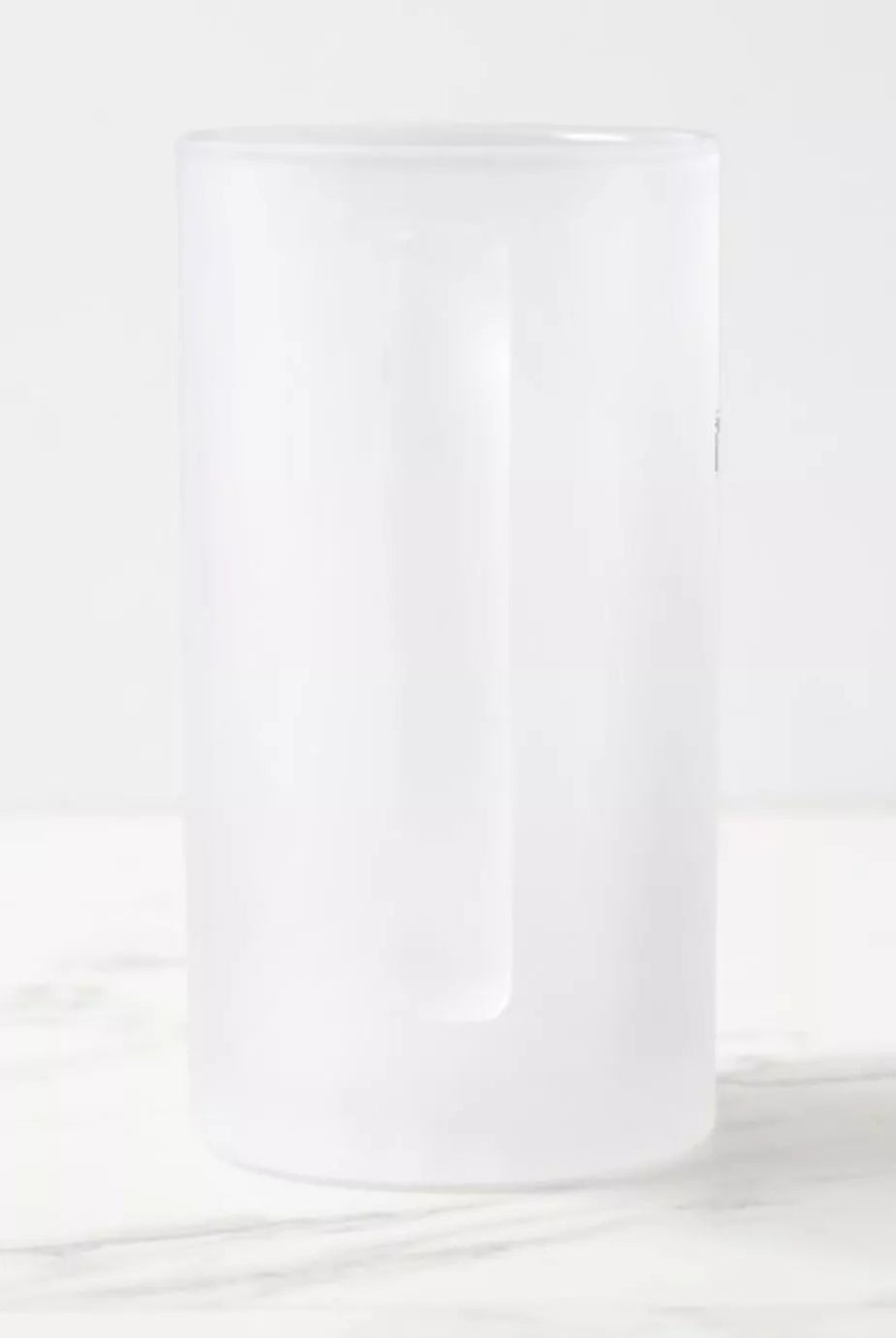 Leopard Shark - Frosted Glass Stein-Stick Figure Fish Illustration