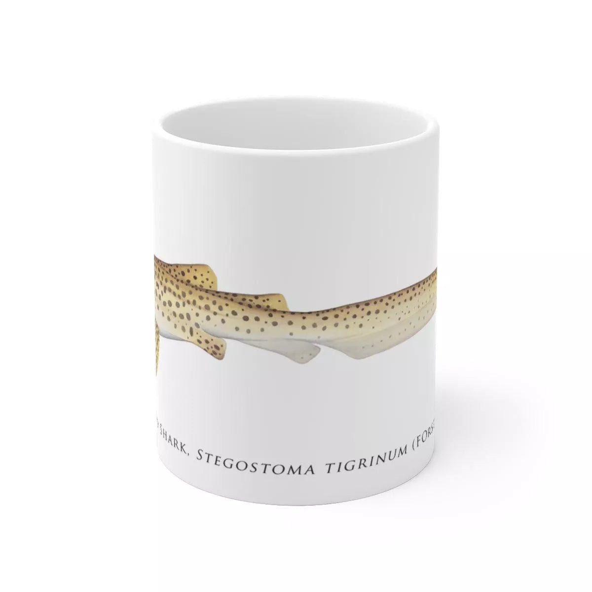 Leopard Shark Mug-Stick Figure Fish Illustration