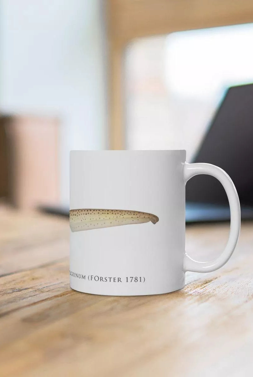 Leopard Shark Mug-Stick Figure Fish Illustration