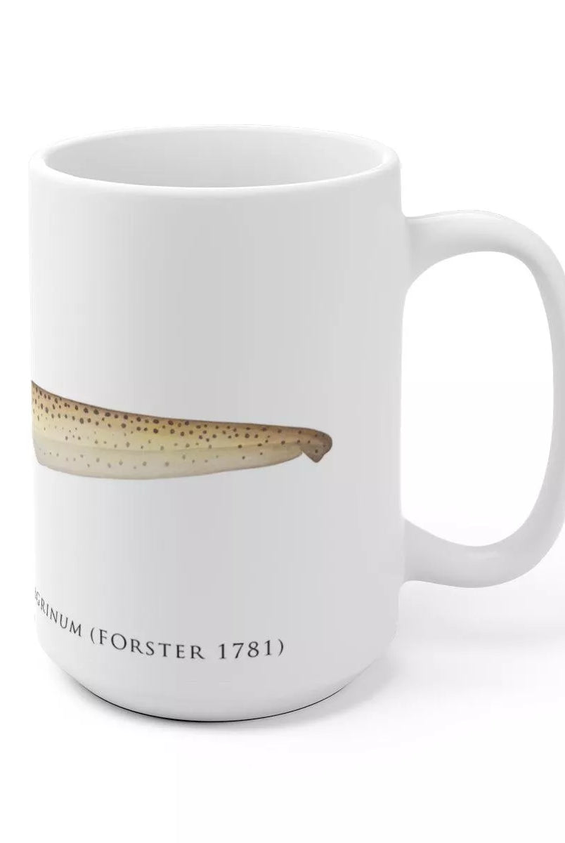 Leopard Shark Mug-Stick Figure Fish Illustration