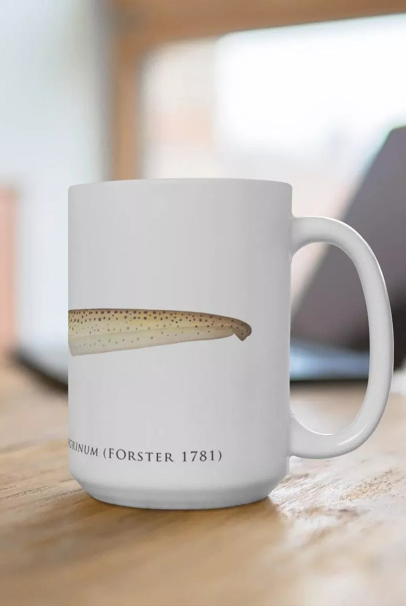 Leopard Shark Mug-Stick Figure Fish Illustration