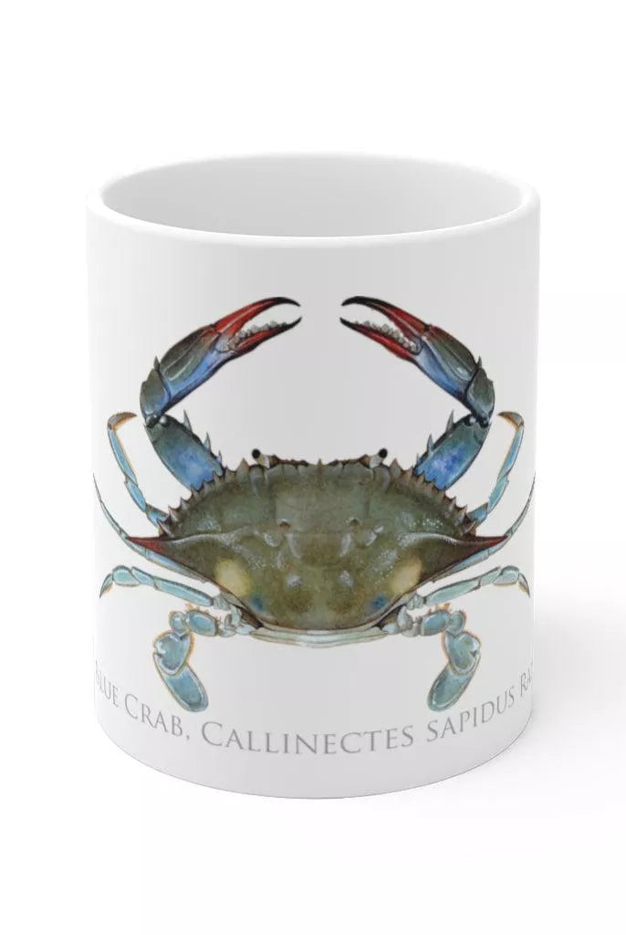 Louisiana Blue Crab Mug-Stick Figure Fish Illustration