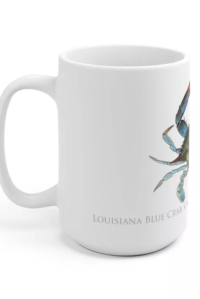 Louisiana Blue Crab Mug-Stick Figure Fish Illustration
