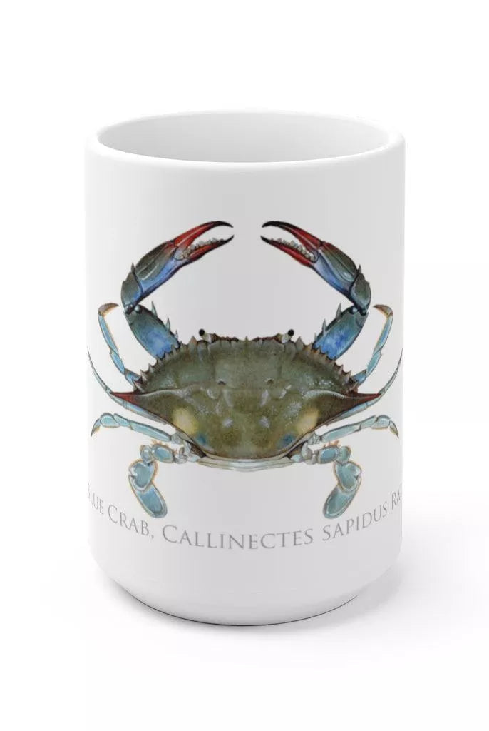 Louisiana Blue Crab Mug-Stick Figure Fish Illustration