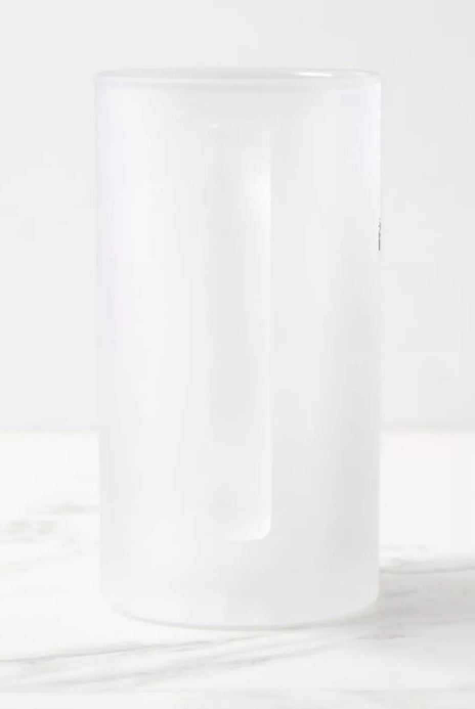 Mahi Mahi - Frosted Glass Stein-Stick Figure Fish Illustration