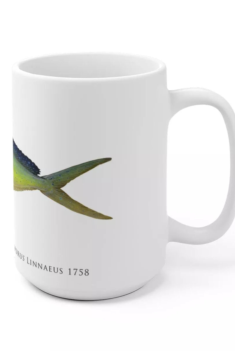 Mahi Mahi Mug-Stick Figure Fish Illustration