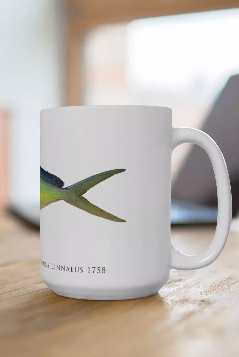 Mahi Mahi Mug-Stick Figure Fish Illustration