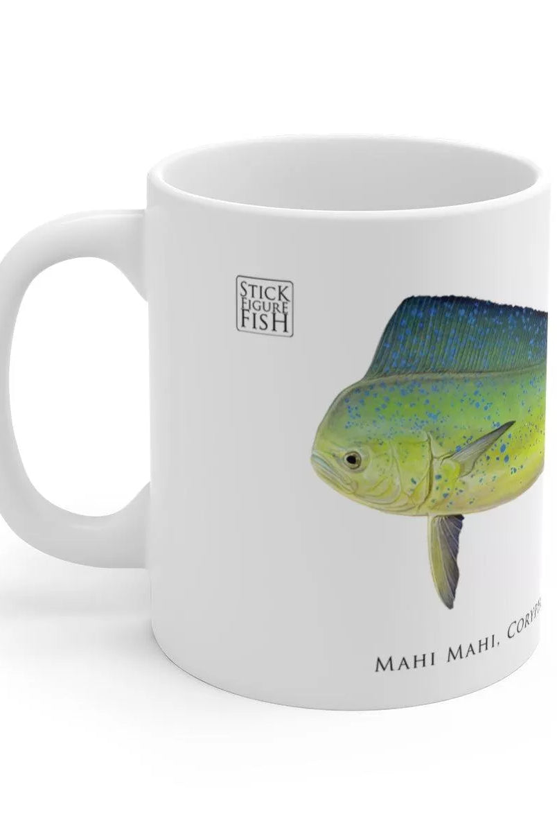 Mahi Mahi Mug-Stick Figure Fish Illustration