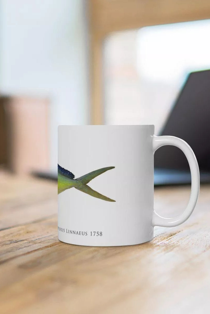 Mahi Mahi Mug-Stick Figure Fish Illustration