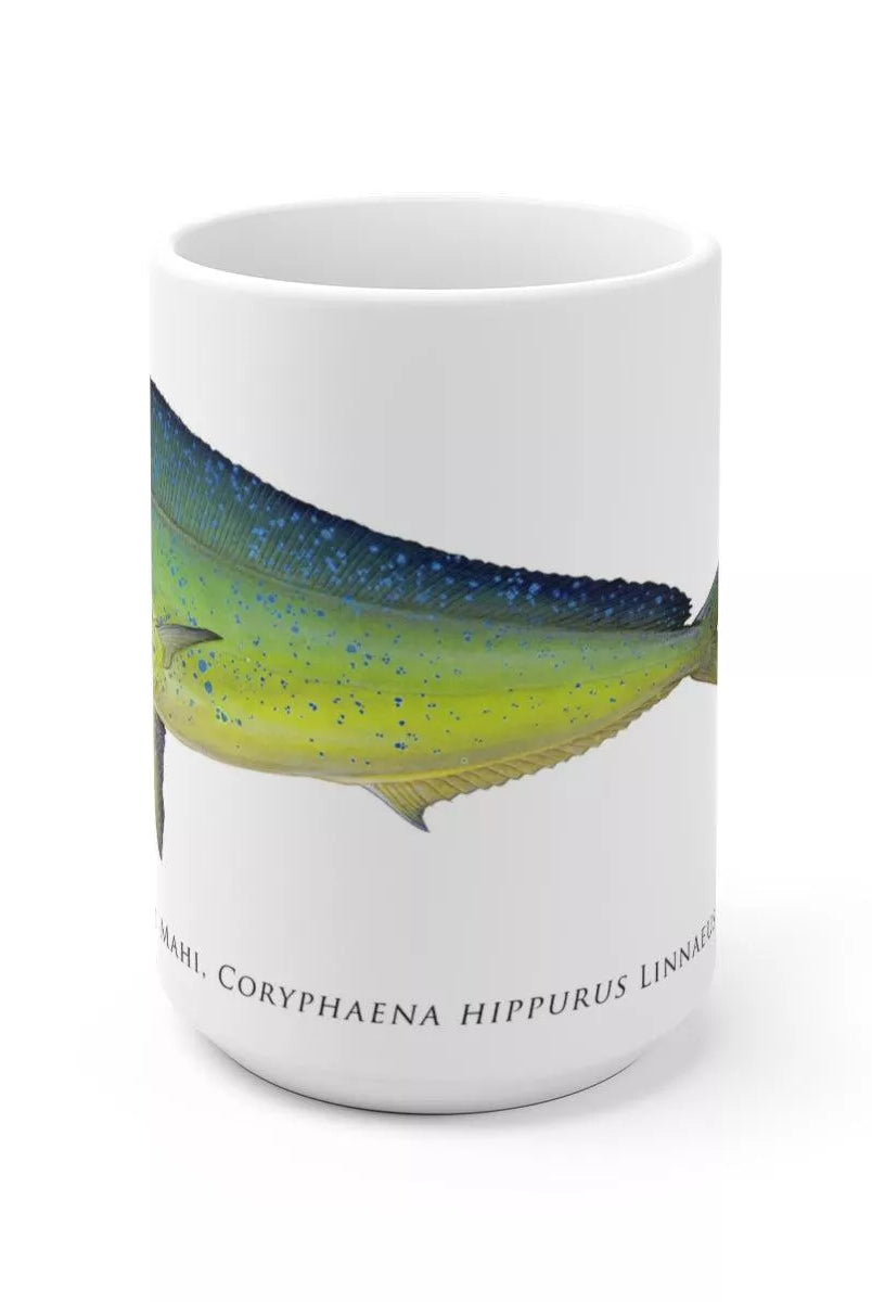 Mahi Mahi Mug-Stick Figure Fish Illustration